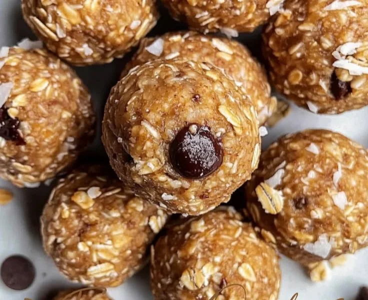Oatmeal Peanut Butter Protein Balls, a healthy protein-rich snack recipe.