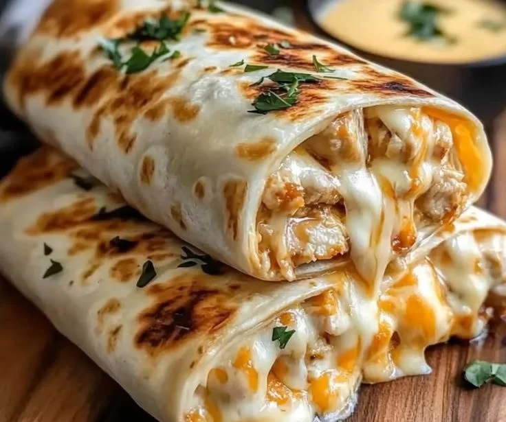 Deliciously cheesy garlic chicken topped with melted cheese and fresh herbs