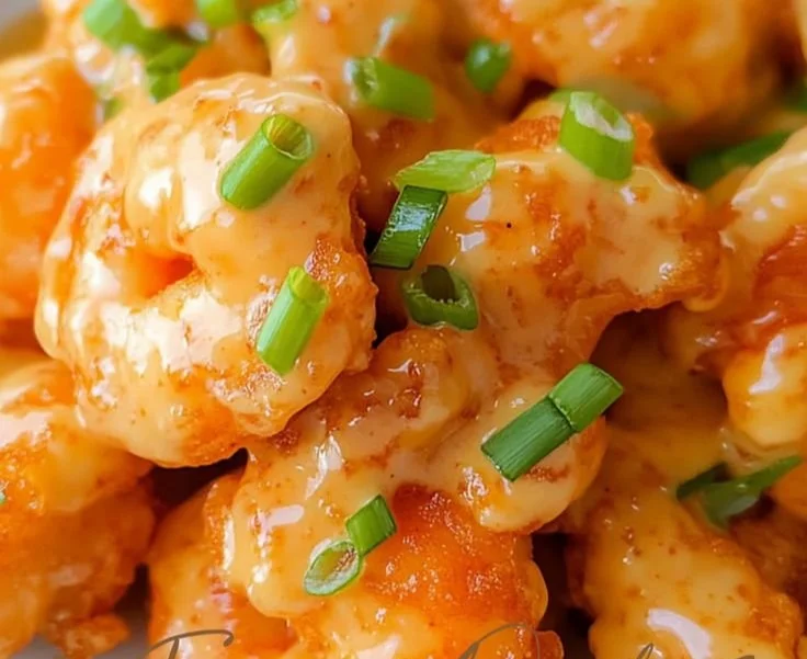 Delicious quick and easy bang bang shrimp served with a spicy sauce