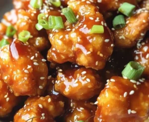 Delicious quick and easy orange chicken served with rice