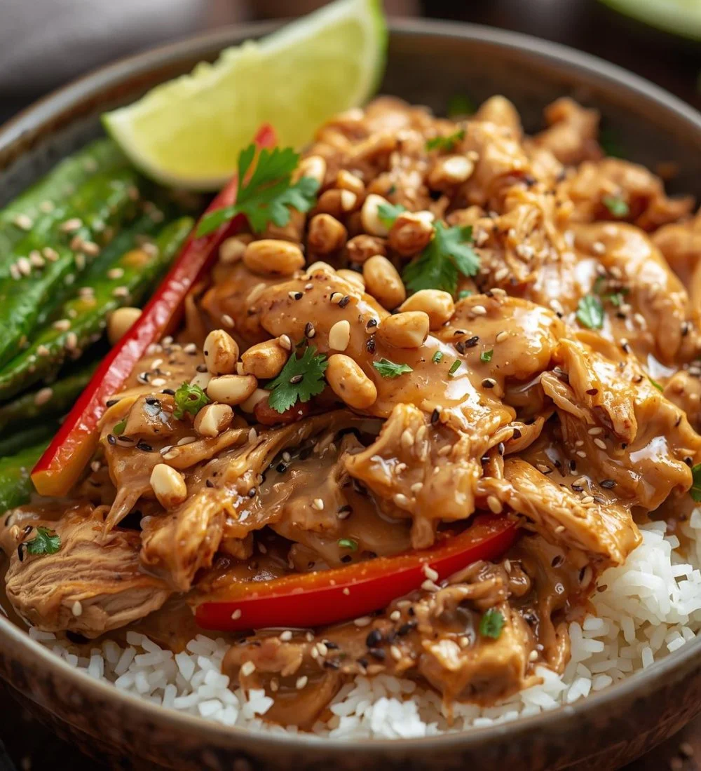 Slow Cooker Thai Peanut Chicken