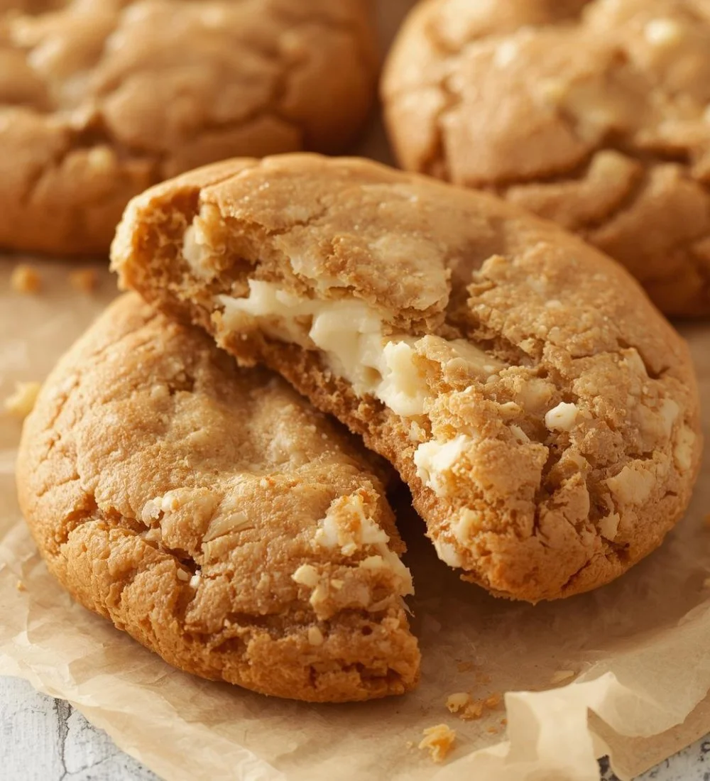 Delicious cottage cheese protein cookies on a plate