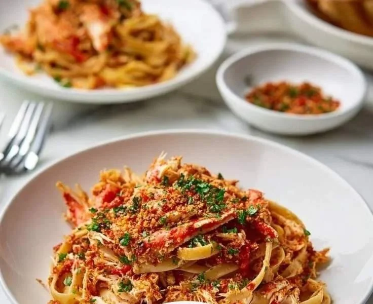 Vibrant Pasta with Spicy Crab