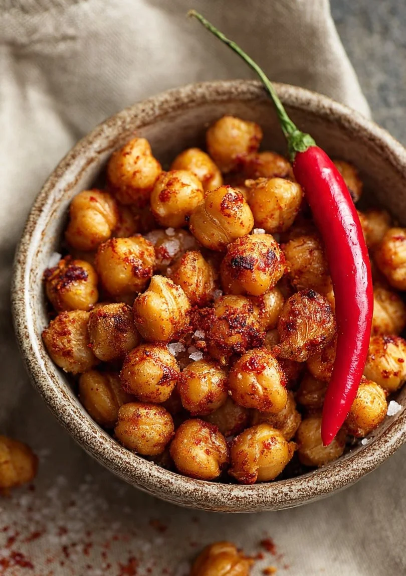Air-Fried Spicy Chickpeas