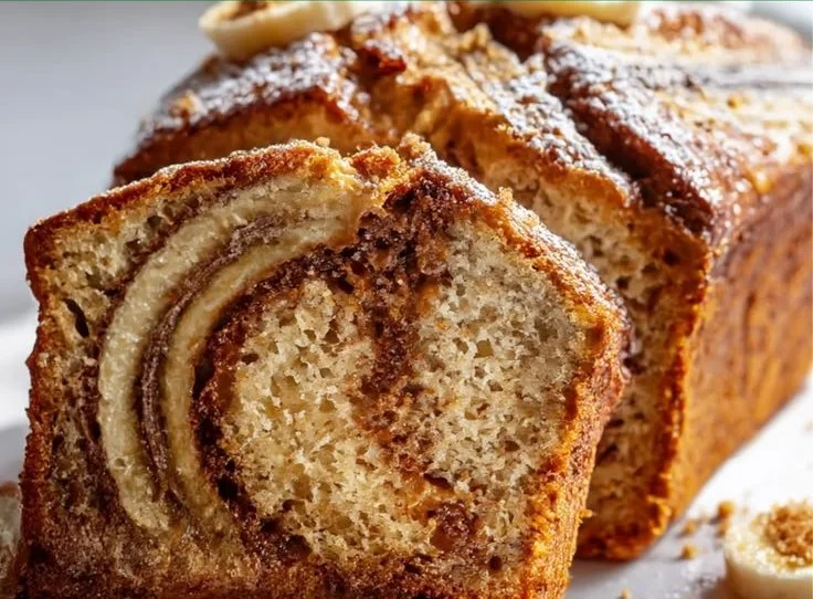 Biscoff Banana Bread Swirl Loaf