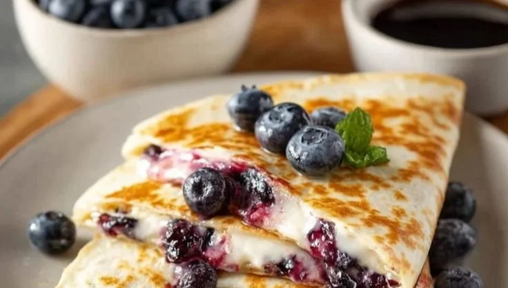 Blueberry Breakfast Quesadilla