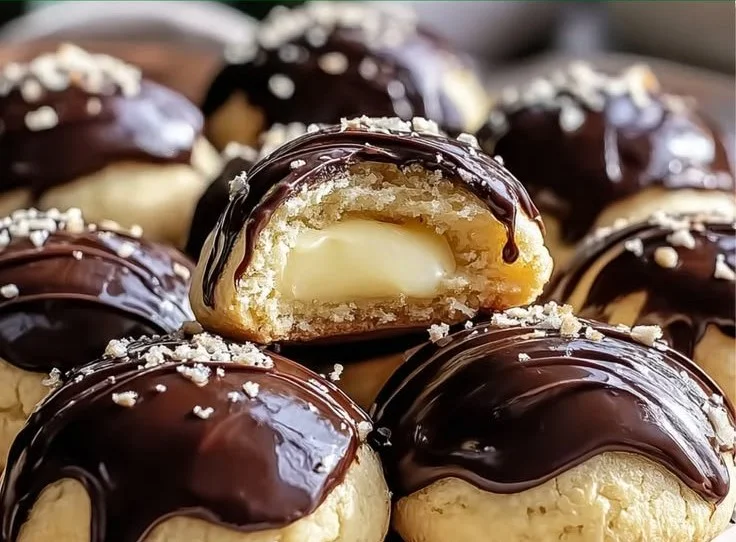 Boston Cream Pie Cookies