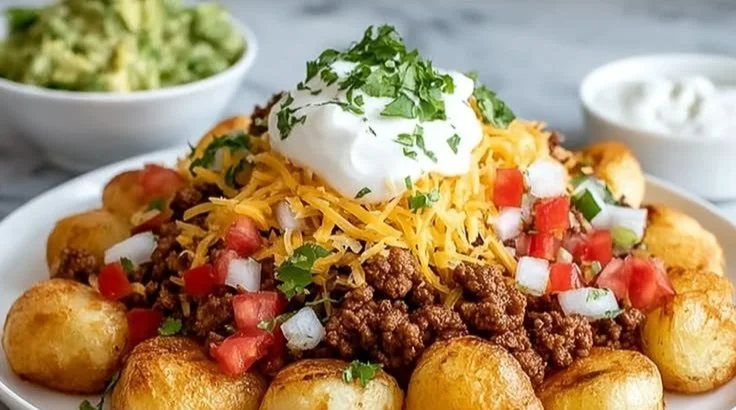 Cheesy Taco Potatoes