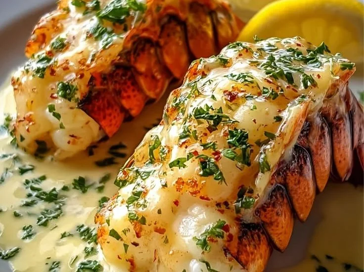 Creamy Garlic Butter Lobster Tails