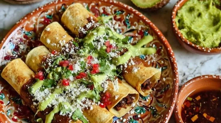 Crispy Black Bean Taquitos