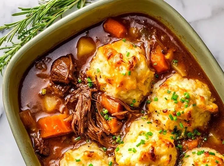 Easy Irish Stew With Cheddar Dumplings