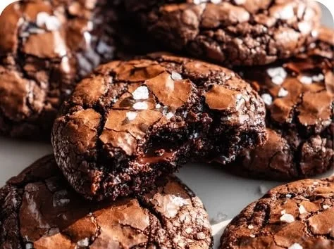 Fudgy chewy brookies, a delicious dessert combining brownies and cookies.