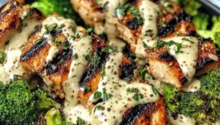 Grilled Chicken Broccoli Bowls