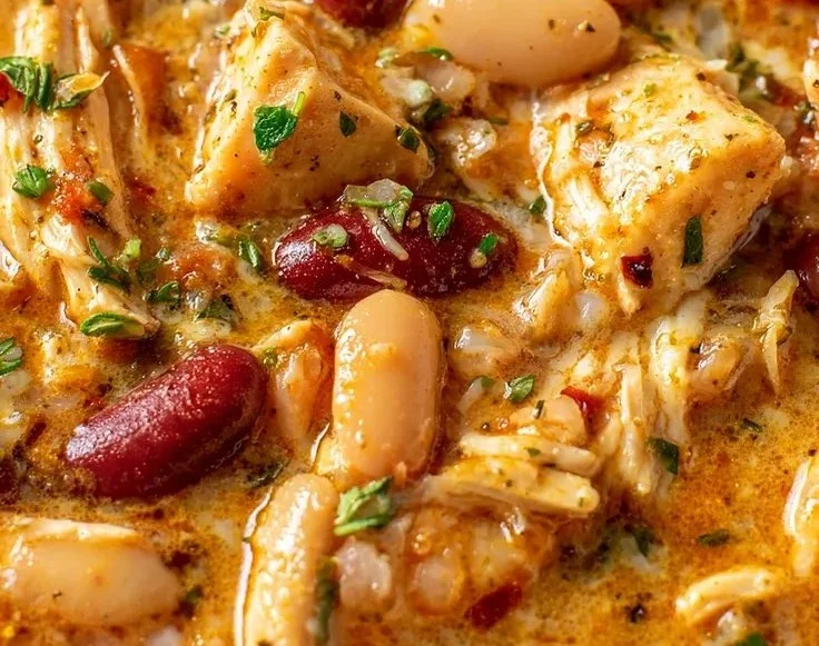 Hearty Cajun White Chicken Chili