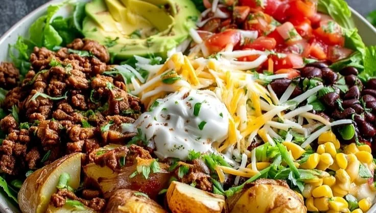 Loaded Potato Taco Bowl