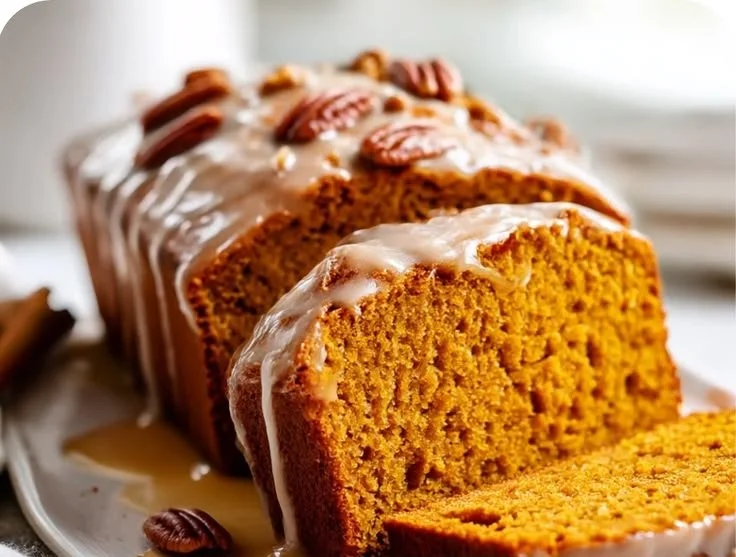 Pumpkin Bread with Maple Glaze