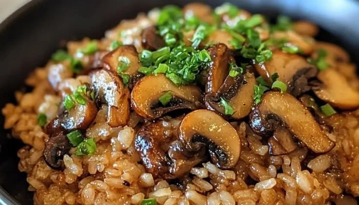Miso Mushroom Rice Skillet