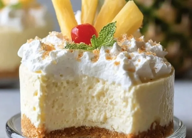 No-Bake Piña Colada Cheesecake Mousse