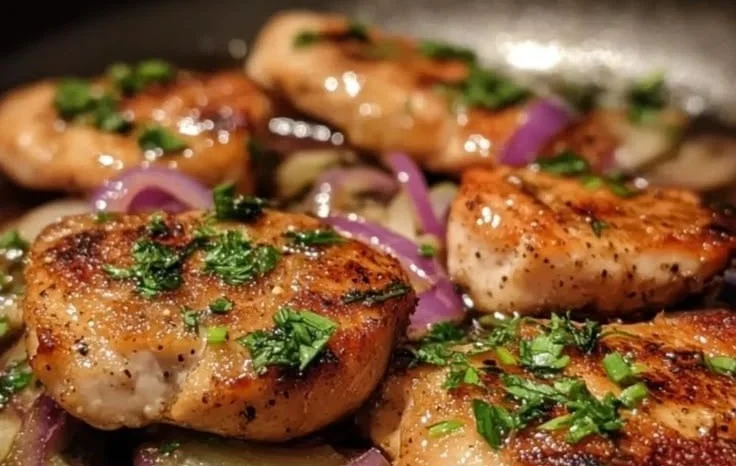 Pan-Seared Chicken Cutlets with Shallots