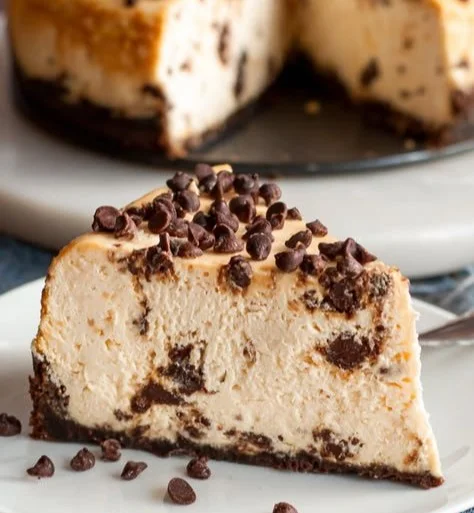 Delicious protein-packed cheesecake topped with fresh berries.