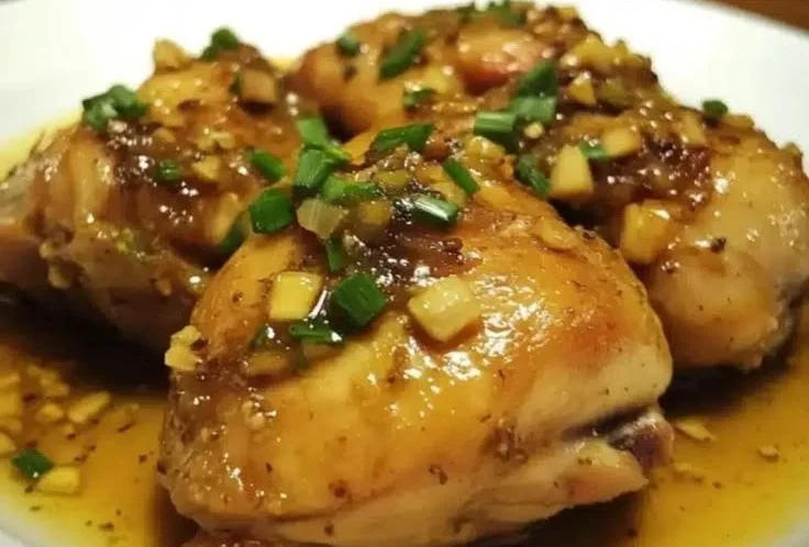 Slow-Cooked Chicken and Garlic Sauce