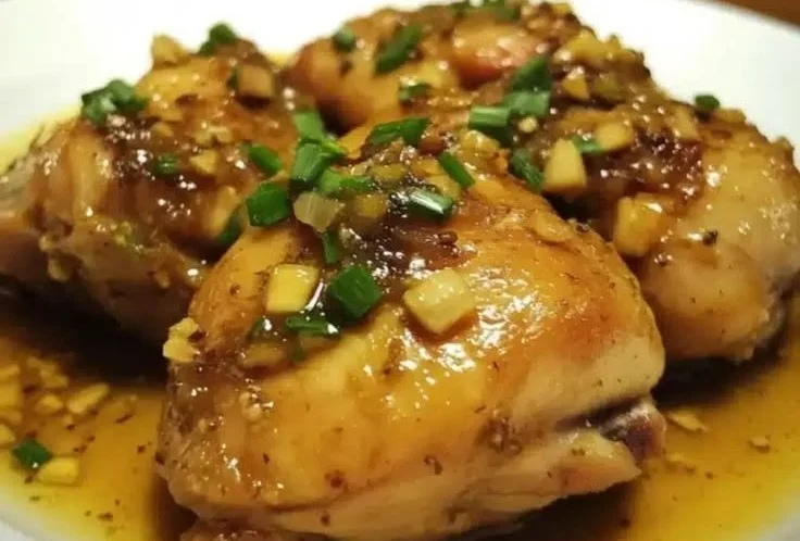 Slow-Cooked Chicken and Garlic Sauce