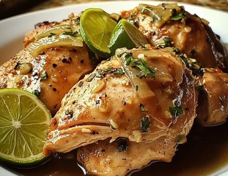 Slow Cooker Garlic Lime Chicken