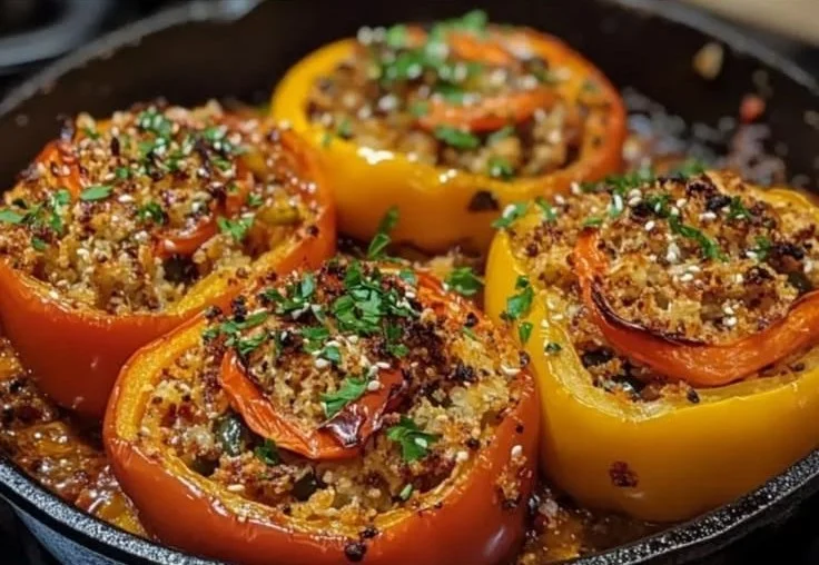 Smoky Stuffed Bell Pepper Skillet