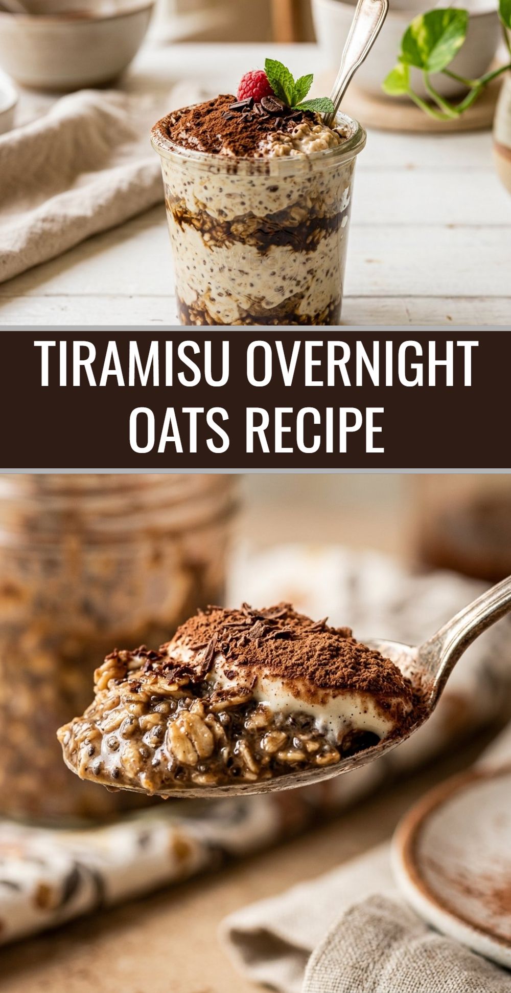 Tiramisu Overnight Oats Recipe