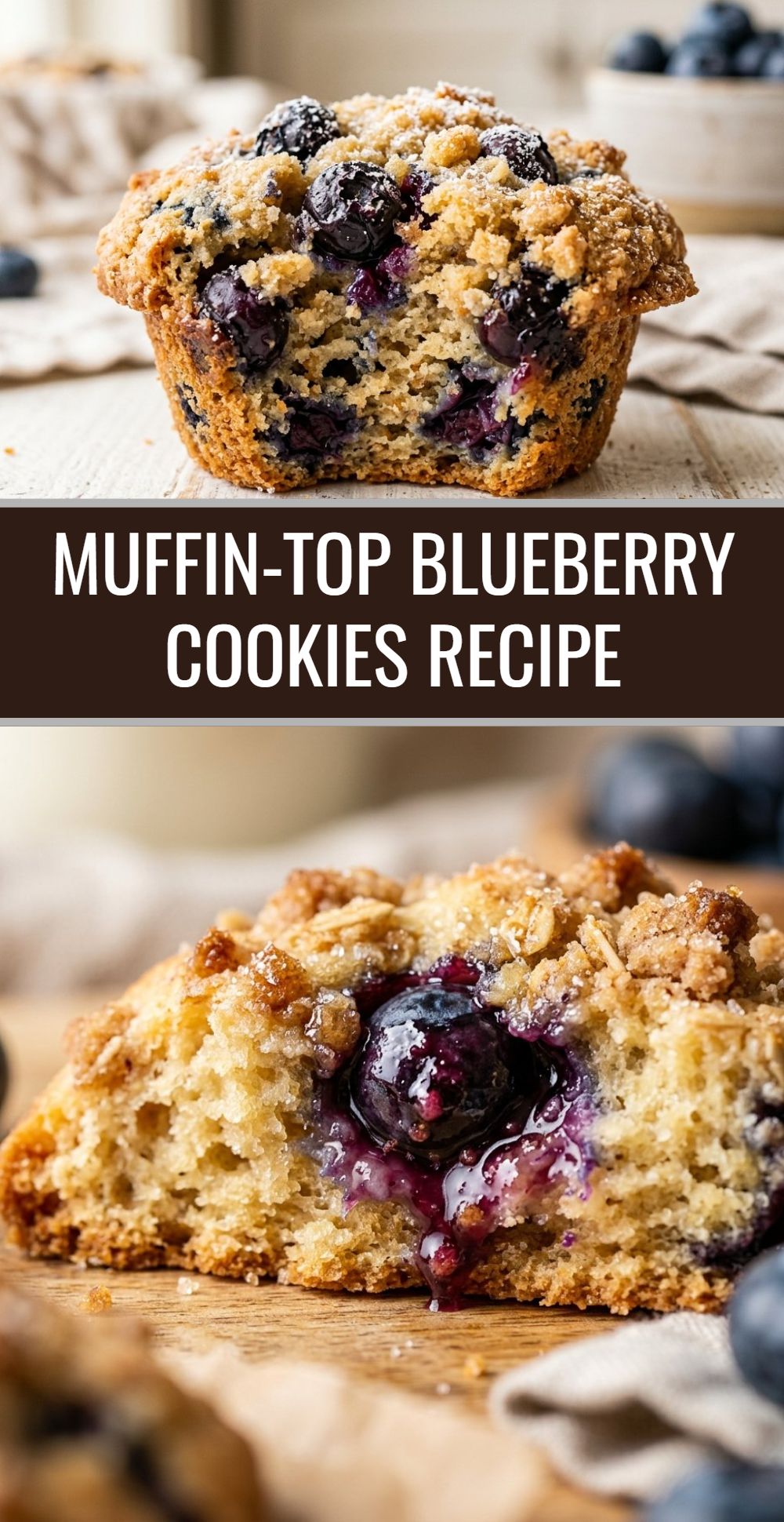 Muffin Top Blueberry Cookies Recipe