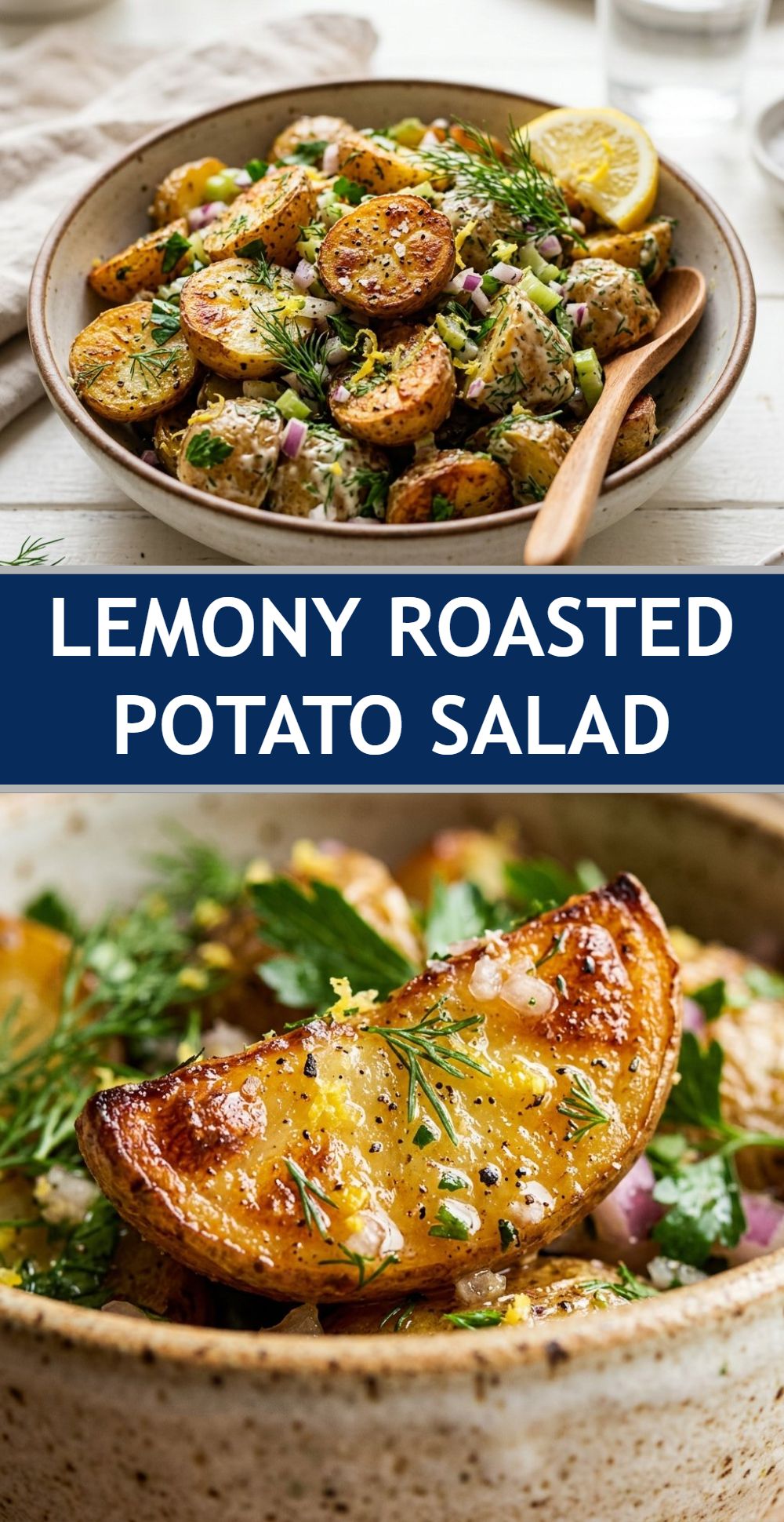 Lemony Roasted Potato Salad