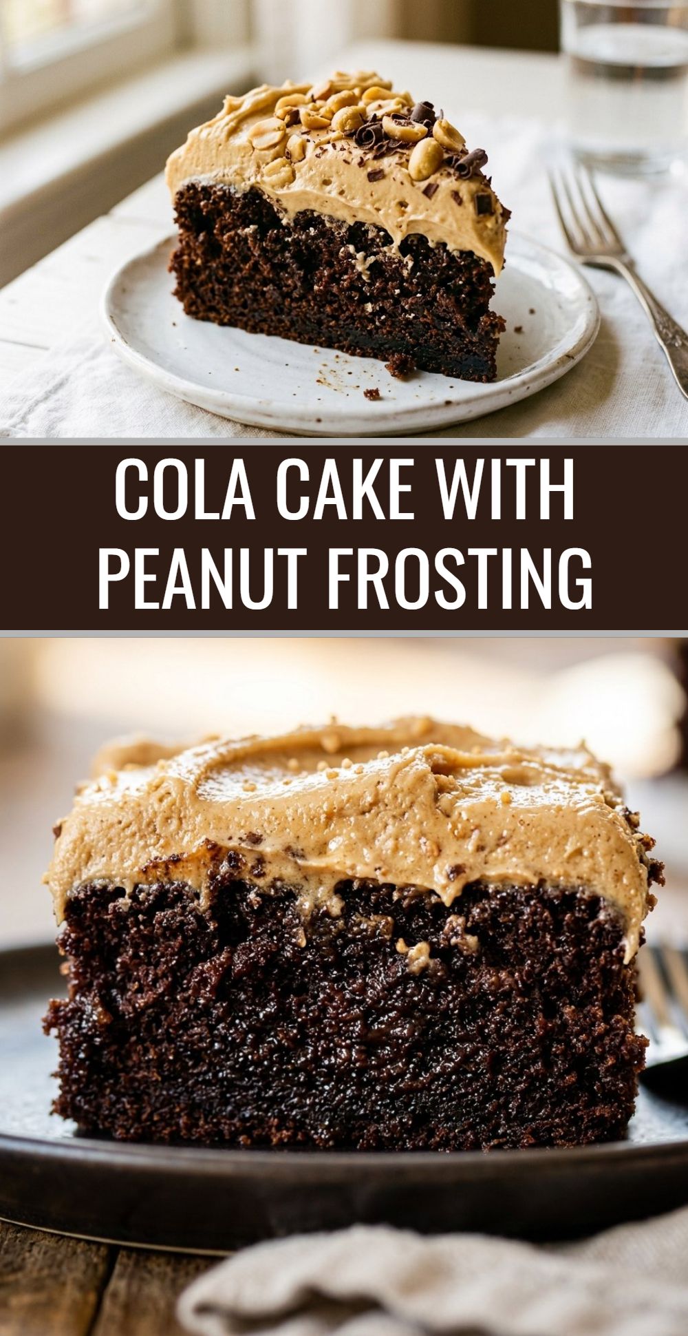 Cola Cake With Peanut Frosting