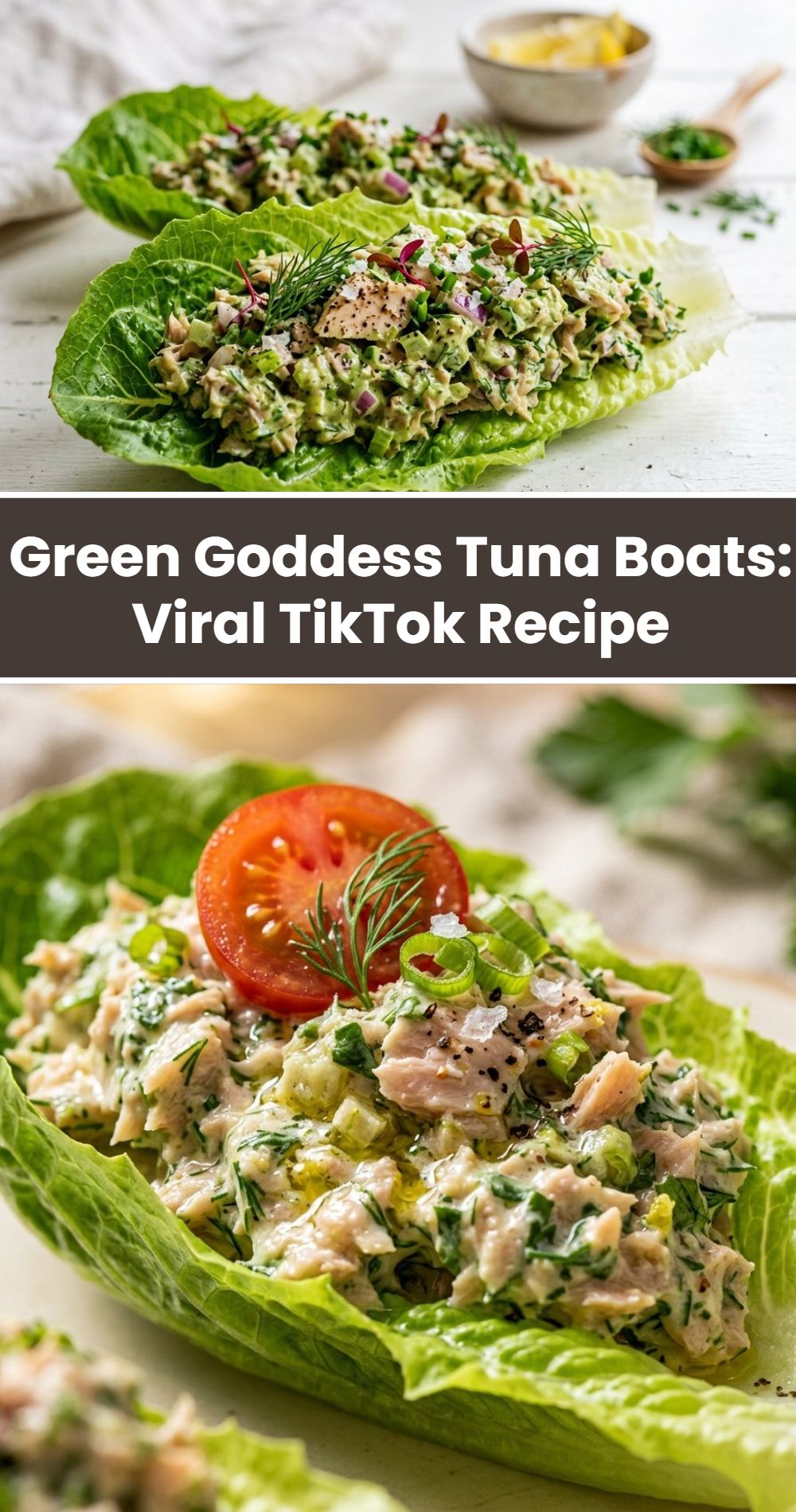 Green Goddess Tuna Boats Viral Tiktok Recipe
