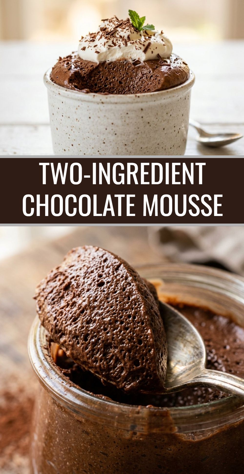 Two Ingredient Chocolate Mousse