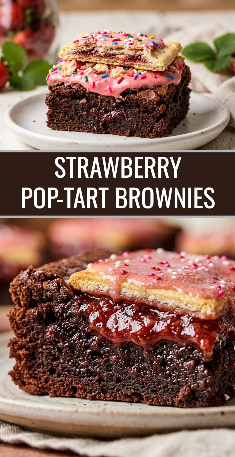 Strawberry Pop Tart Brownies 2