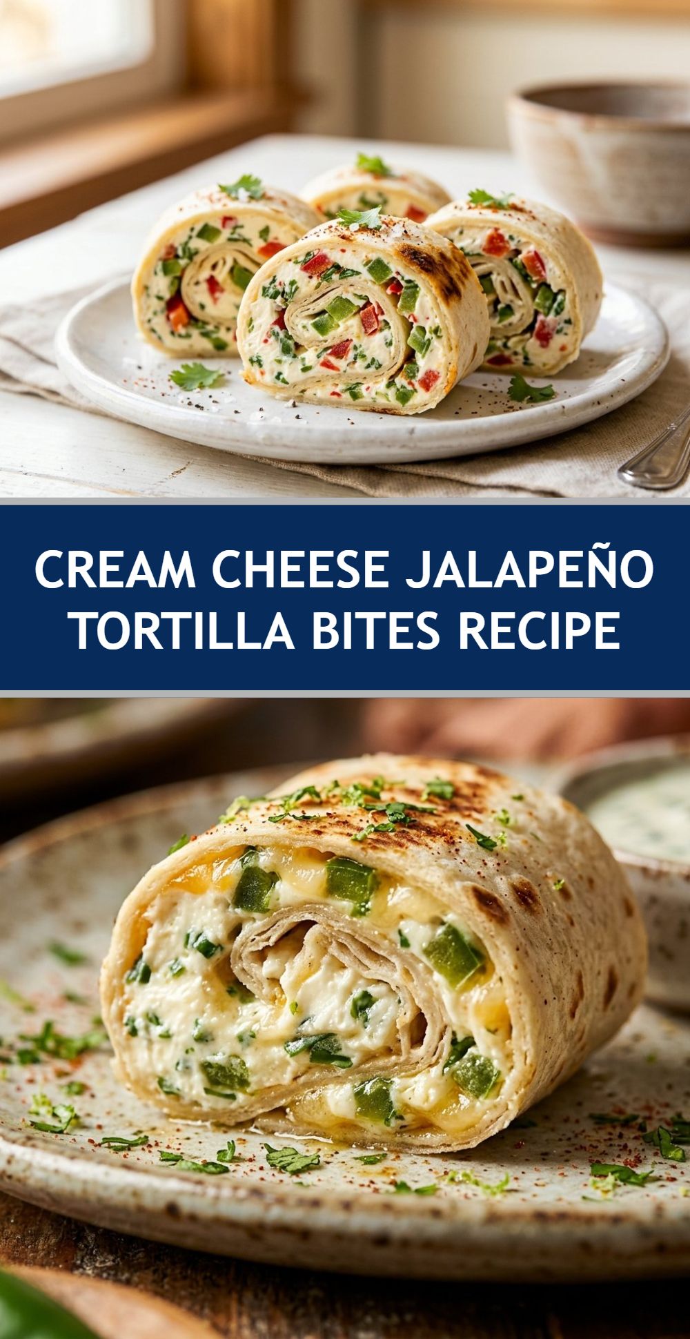 Cream Cheese Jalapeno Tortilla Bites Recipe