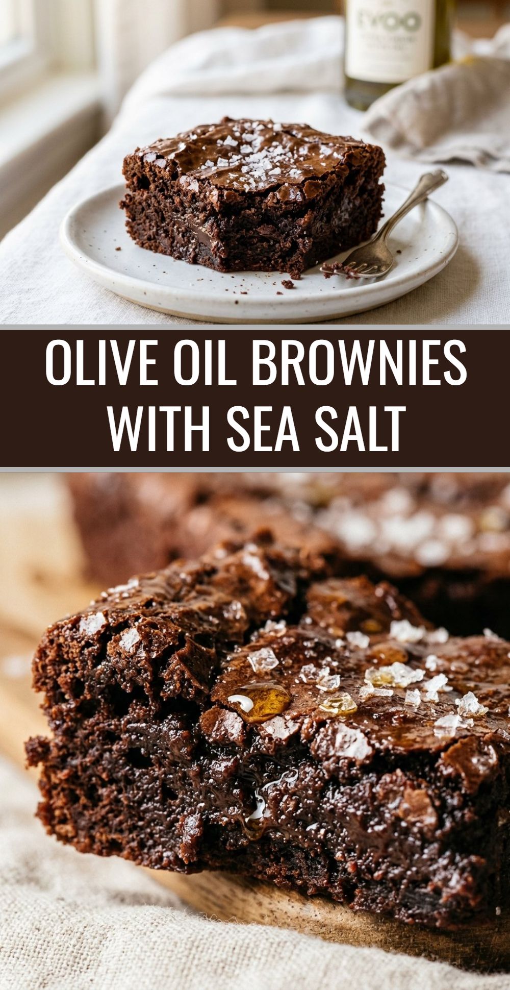 Olive Oil Brownies With Sea Salt