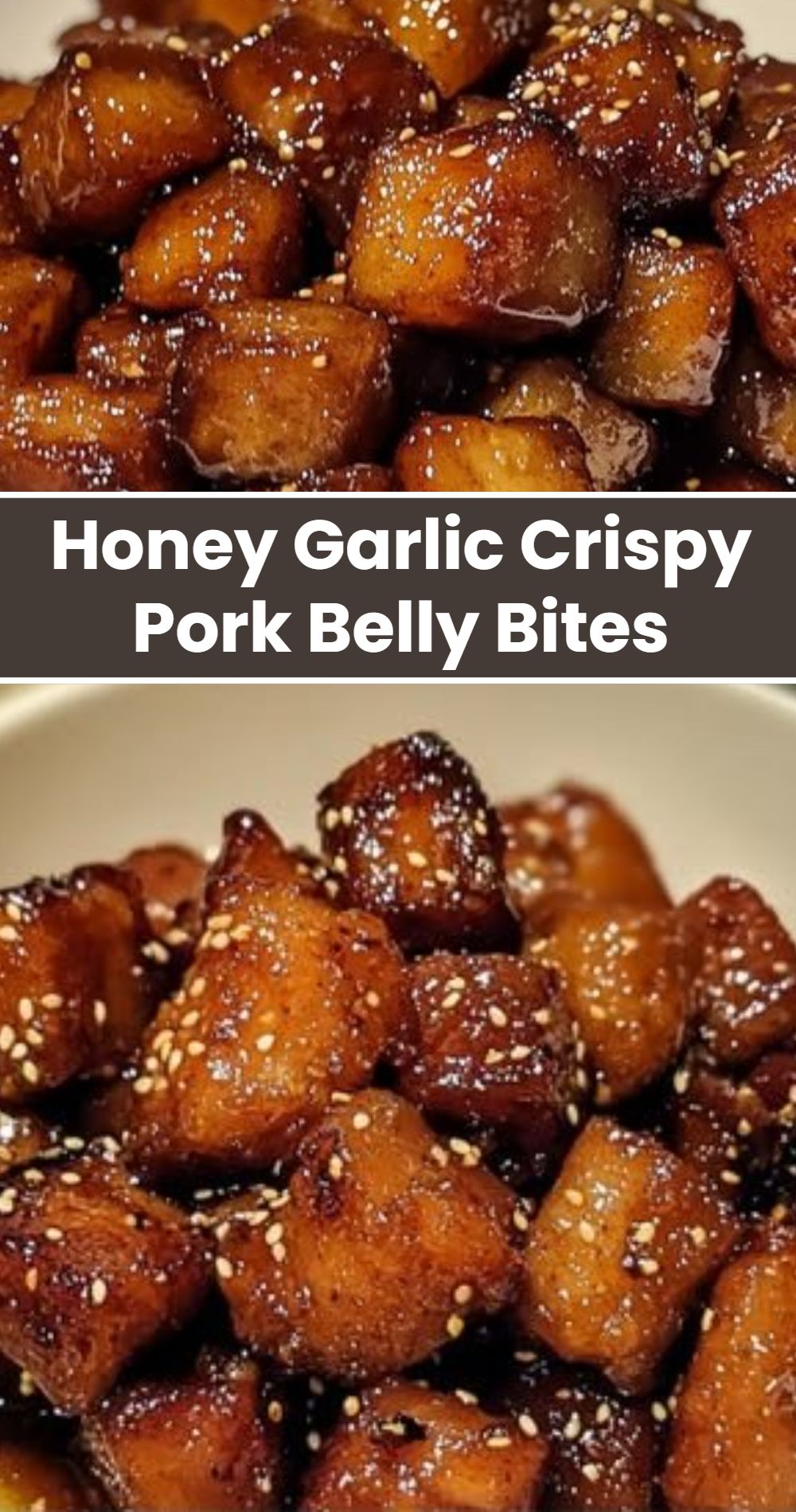 Honey Garlic Crispy Pork Belly Bites