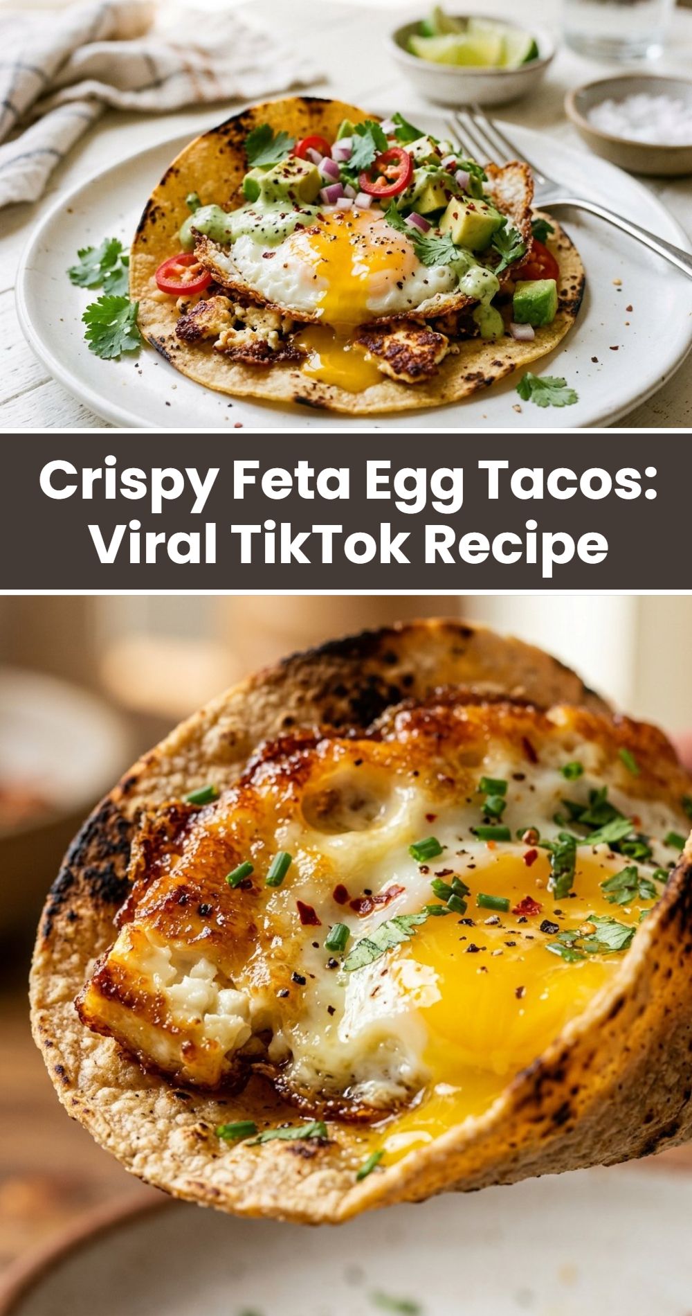Crispy Feta Egg Tacos Viral Tiktok Recipe