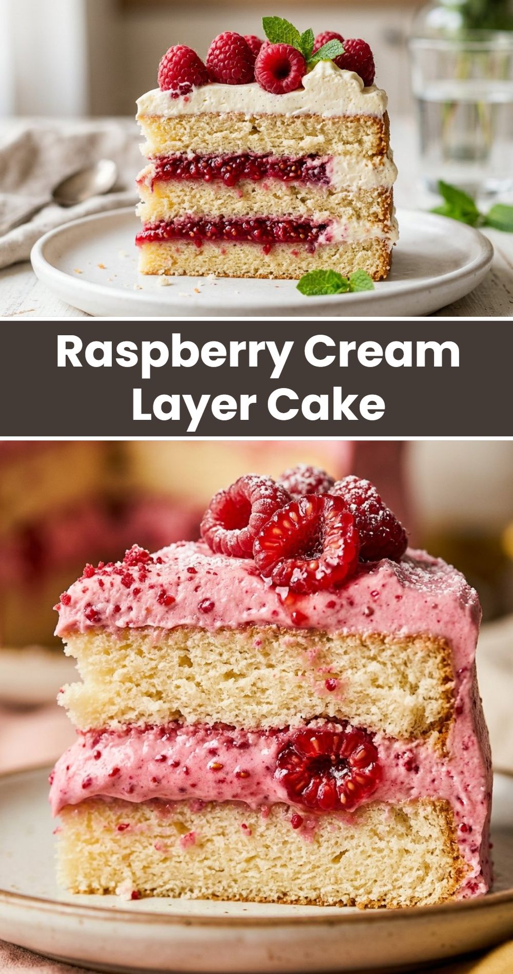 Raspberry Cream Layer Cake 4