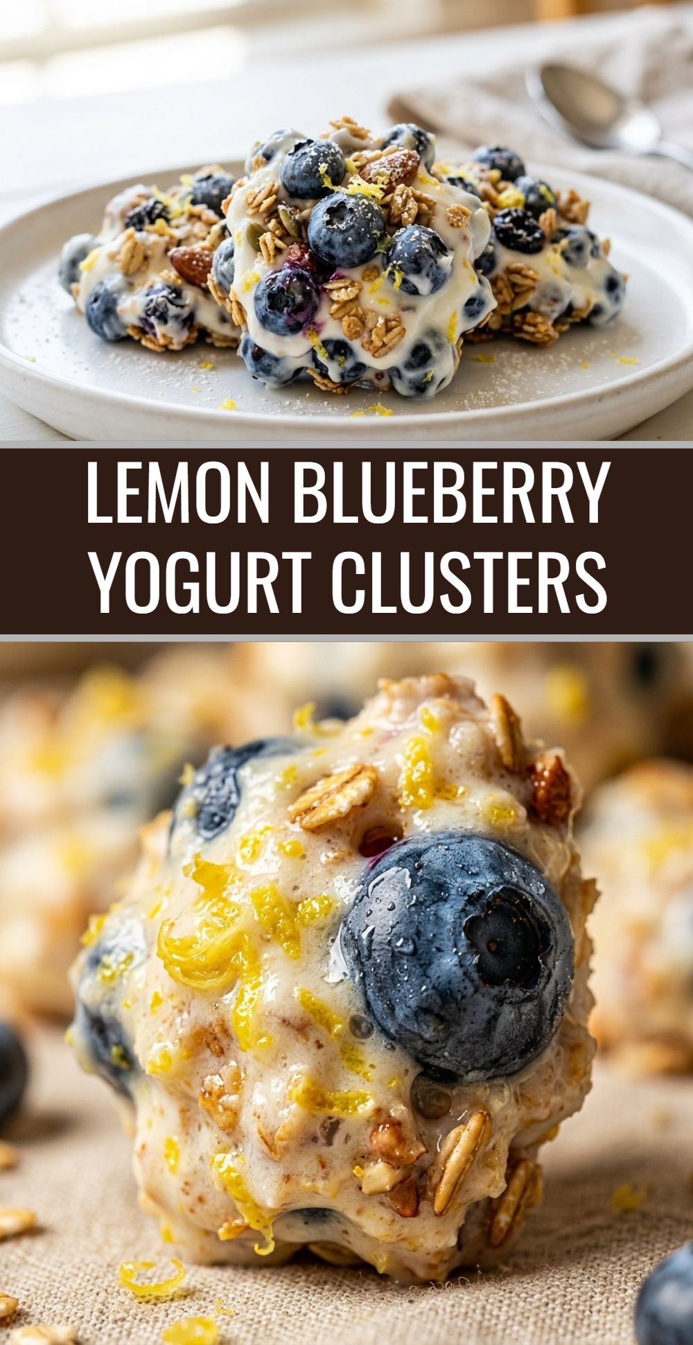 Lemon Blueberry Yogurt Clusters