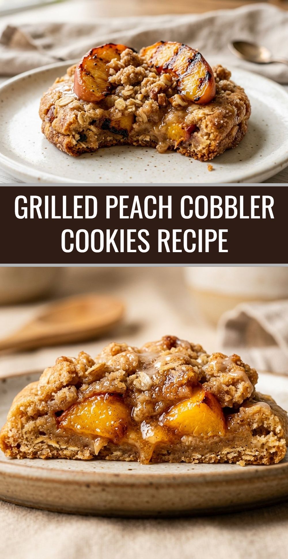 Grilled Peach Cobbler Cookies Recipe