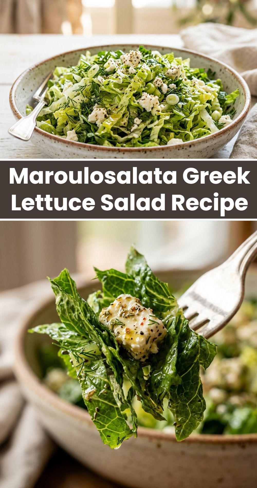 Maroulosalata Greek Lettuce Salad Recipe