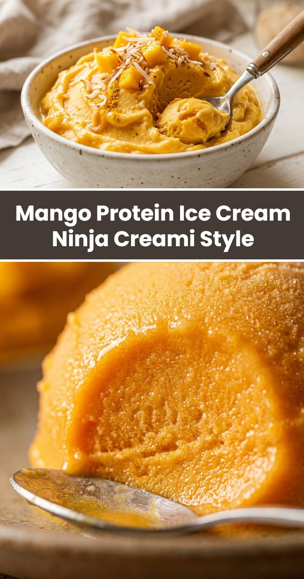 Mango Protein Ice Cream Ninja Creami Style
