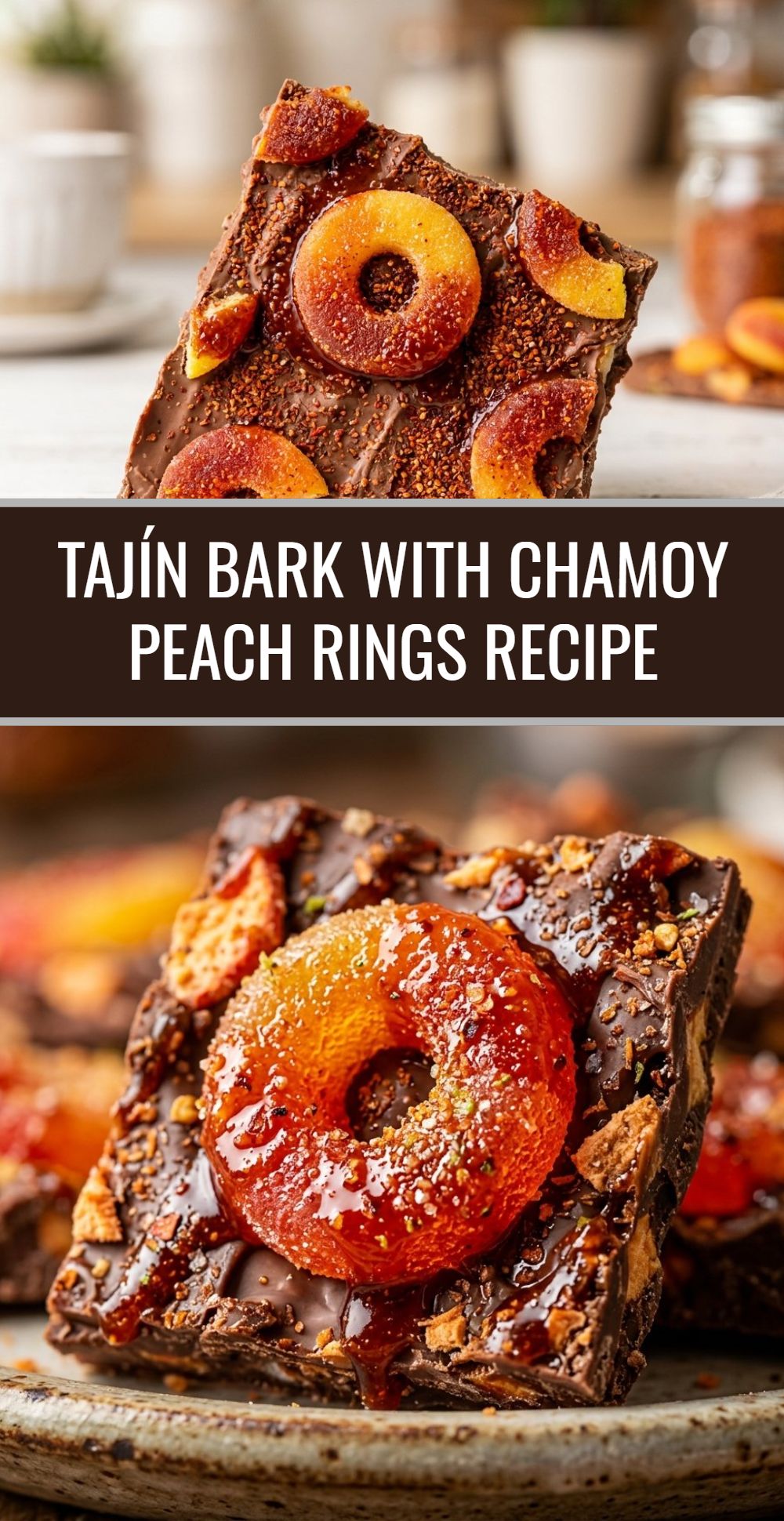 Tajin Bark Chamoy Peach Rings Recipe