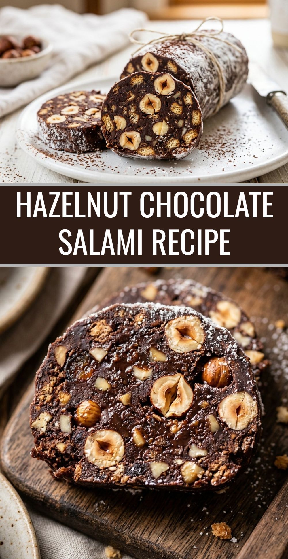 Hazelnut Chocolate Salami Recipe