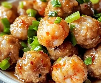 Asian Pork and Shrimp Meatballs