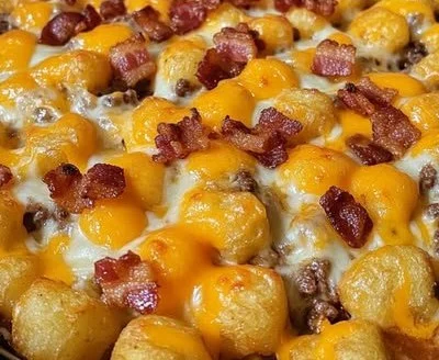 Bacon Cheeseburger Tater Tot Casserole