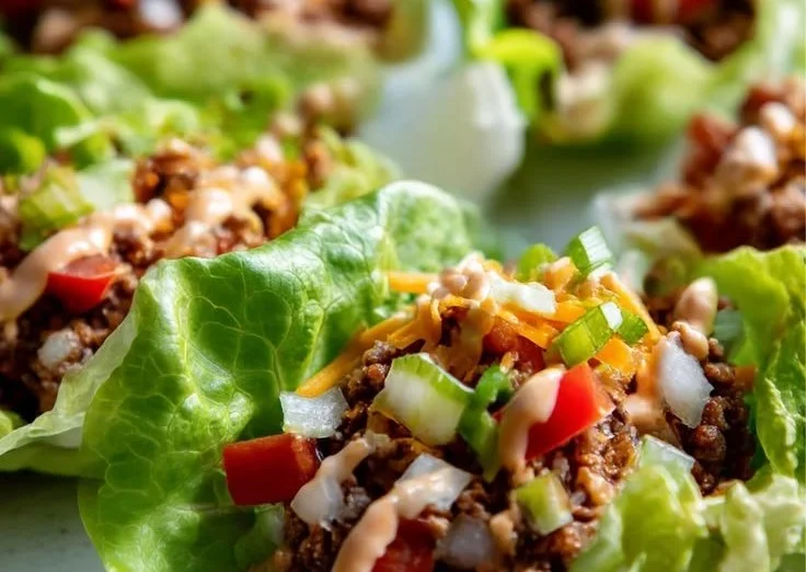 Big Mac Lettuce Wrap Cups