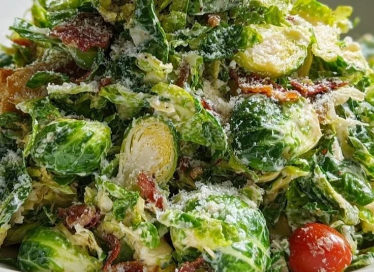 Brussels Sprouts Caesar Salad